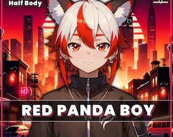 VTuber - Red Panda Boy | live2d | vtube studio | Animal | Streamer | Fox | Animal Model | Male | Twitch avatar