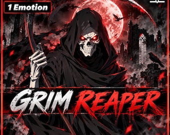 GIFTuber Grim Reaper 2D färdigt läge med 1 känsla för streaming | Veadotube | Halloween | skräck och läskigt pngtuber