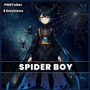 pngtuber, pngtuber male, pngtuber premade, pngtuber overlay, pngtuber twitch, pngtuber model, pngtuber assets, spider boy anime male animal