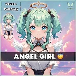 Ready to Use Vtuber, Angel Girl - Premade & Presetup model ready for streaming - Vtube Studio - Twitch - Commercial use - Fully Rigged