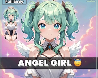 Ready to Use Vtuber, Angel Girl - Premade & Presetup model ready for streaming - Vtube Studio - Twitch - Commercial use - Fully Rigged