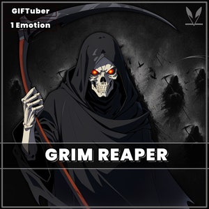 GIFTuber Grim Reaper 2D premade mode with 1 Emotion for streaming | Veadotube | Halloween | horror scary pngtuber