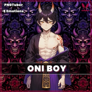 PNGTuber Oni Boy premade male pngtuber