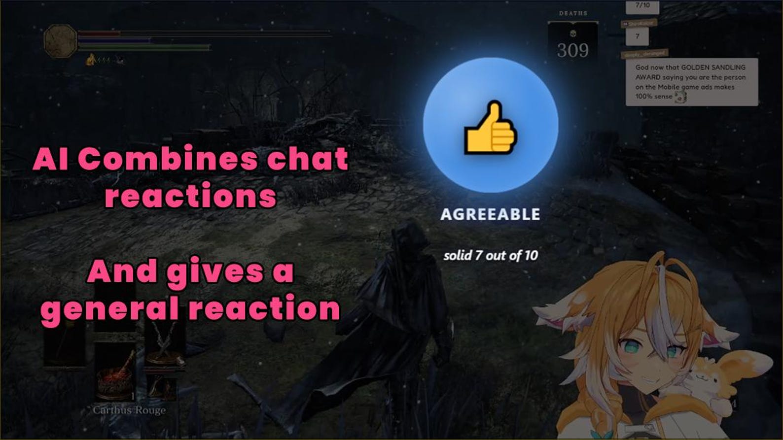 Twitch Overlay Chat Sentiment Tracker AI Tool for Streamers Vtuber Mood ...