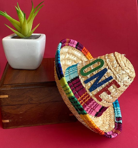 Custom Mini Birthday Sombrero Hat — Personalized Fiesta Party Crown — Cinco de Mayo Birthday Decoration Keepsake