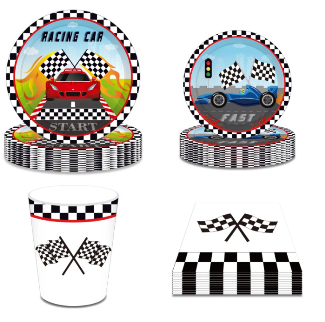 Racecar Theme Party Package - Etsy