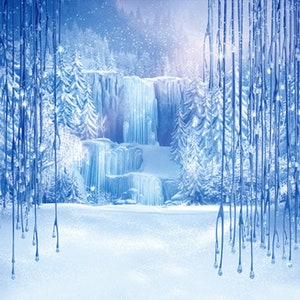 frozen winter backdrop