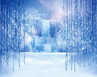 frozen winter backdrop