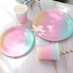 Unicorn Rainbow Pastel Party Package