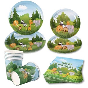 Jungle Animal Tableware Package