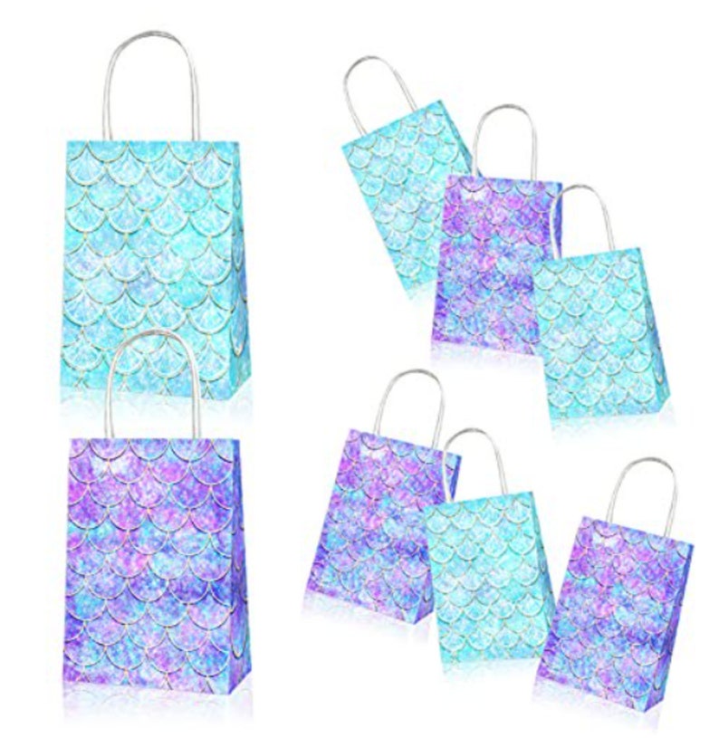 Mermaid Party Favor Bags Set of 12 - Etsy