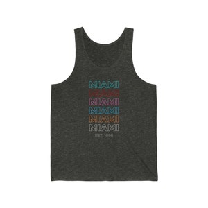 Miami Sports Cascade Unisex Jersey Tank