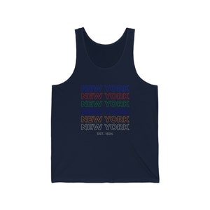 New York Sports Cascade Unisex Jersey Tank