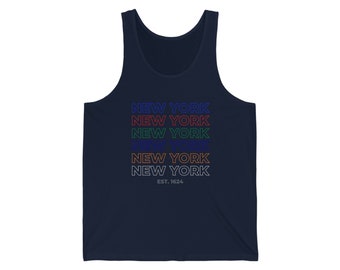 New York Sports Cascade Unisex Jersey Tank