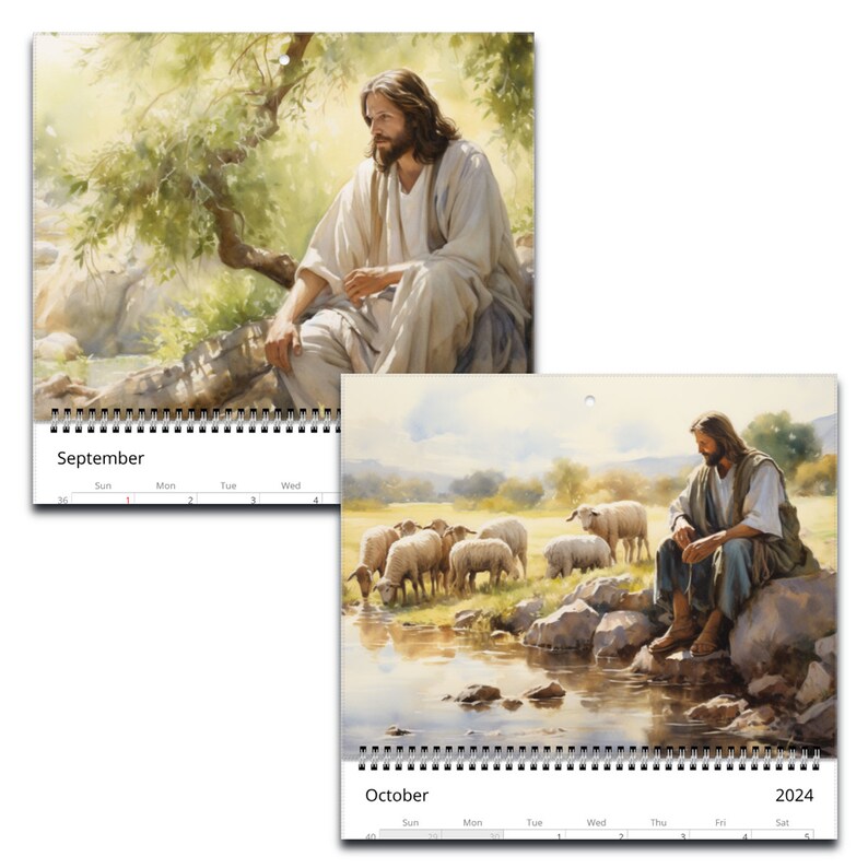 2024 Walking With Jesus Wall Calendar, Jesus Calendar, 2024 Wall