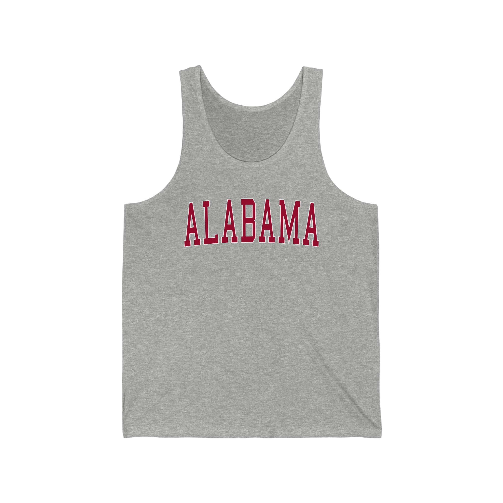 ALABAMA Unisex Jersey Tank, University of Alabama Tank Shirt, Crimson ...