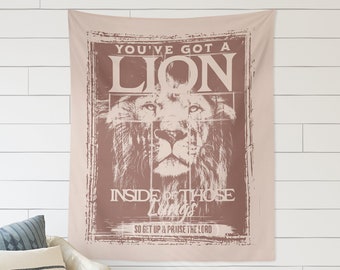 Christian Boho Tapestry Wall Hanging Retro Tapestry Girls Tapestry Christian Gift for Her Christian Nursery Tapestry Nursery Wall Decor