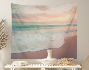 Ocean Tapestry Coastal Decor Beachy Decor Water Tapestry Beach Wall Art Coastal Tapestry Ocean Art Beach Art Beach Wall Art Ocean Wall Decor