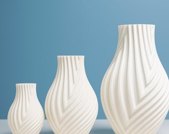 3D Gedruckt Spiral Vase Moderne Wohnkultur Minimalist Herzstück In 3 Größen