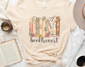 Booktrovert Shirt, Book Lover Shirt, Book Lover Gifts, Book Shirt, Bookish Shirt, Gift For Readers, Bookworm Gifts, Reading Shirt, Book Tee