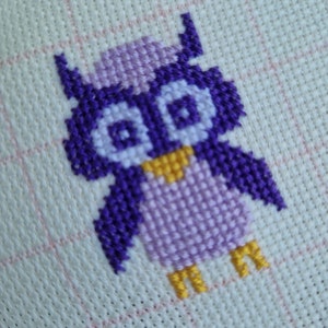 Crossstitch pattern - Owl 30x30 by Elise Broderie
