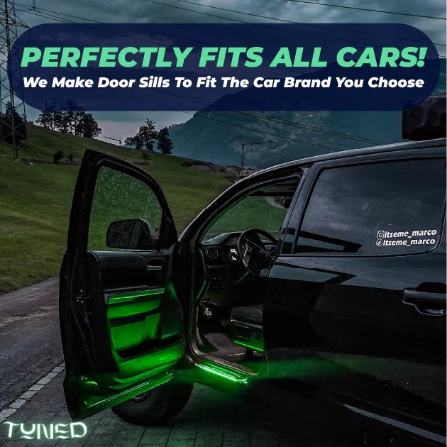 TUNED™ LED Car Sills Neon Night Light Personalized Gifts Etsy