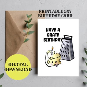 Tarjeta de cumpleaños cursi para imprimir