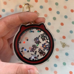 Spider cat verse shaker charm keychain meows morales