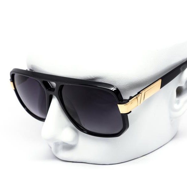 Men Sunglasses Fashion Designer Luxury Aviator Square Celebrity Black Brown Lens Gold Metal Frame Shades Lentes Gafas Moda Humbres Nuevo New