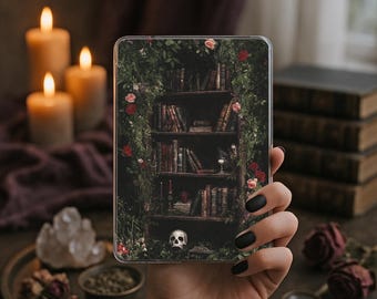 Dark Academia Kindle Insert | Romantasy Bookshelf, Gothic Decor
