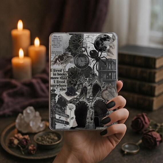 Dark Academia Kindle Insert: gothic romantasy with Bonus Stickers