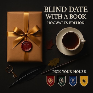 Blind date with a book Harry Potter Hogwarts edition pick your house