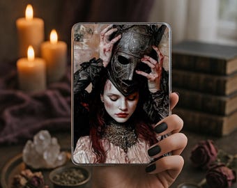 Dark Romantasy Kindle Insert | Gothic Reader, Bonus Stickers