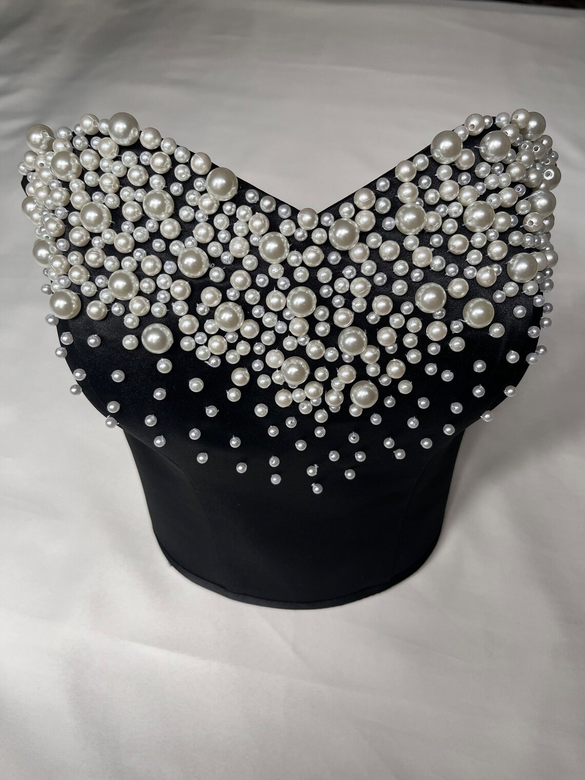 Pearl-Gold Skirt, Jacket, and Bustier Set