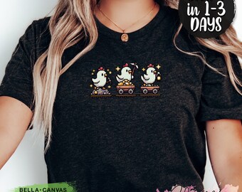 Cute Pixel Art Mining Chickens T-Shirt, Pixel Chicken Shirt, Cute Farm Animal Game Shirt for Kids and Adults, Gifts for Chicken Lovers,