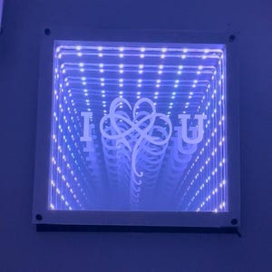 Personalized Infinity Mirror,Custom Infinity Neon Mirror, Neon Mirror Wall Decor,Wall Art Led Mirror,Infinity Mirror Logo Sign,Business Sign