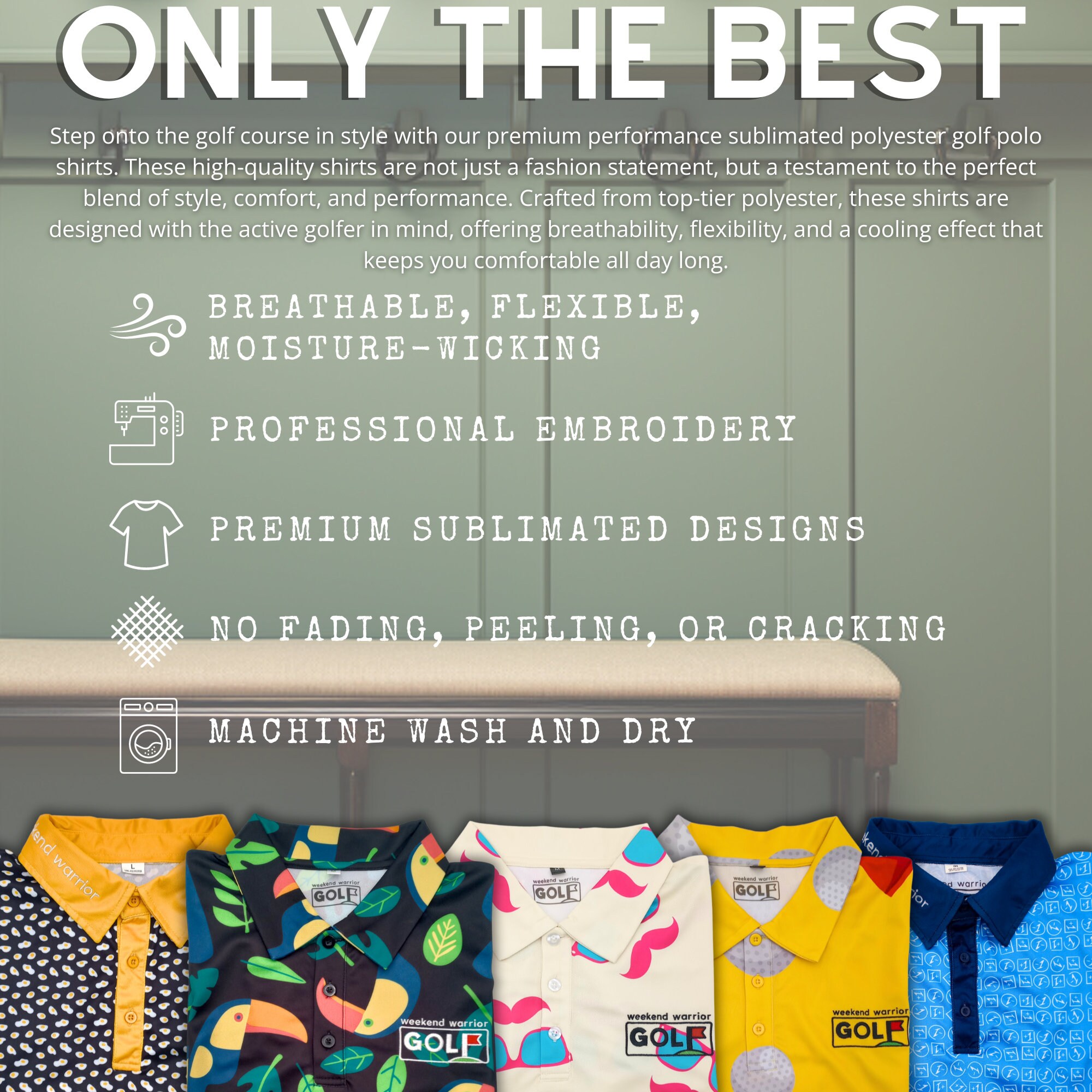 Men Golf Polo Shirt Funny Men Golf Polo Gift Dad Birthday Gift Men ...