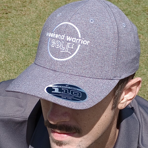 Gray Snapback Golf Hat Performance Golf Hat apparel for golfer gift idea for golfer sports cap outdoor golfing accessory gift for him