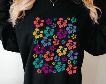Hibiscus shirt esthetiek enkele hibiscus bloem shirt hibiscus bloem shirt Hawaii hibiscus shirt strand sweater badpak bedekking