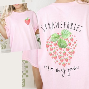Strawberry Shirt Strawberry T Shirt Strawberry Shirt Women Strawberry-Shirt Fruit Shirt Coquette Shirt Fruit T Shirt Cottagecore Shirt