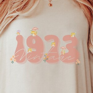1973 Tshirt Mushroom Shirt Hippie Shirt Cottagecore Shirt Oversized Graphic Tee Gifts For Her Birthday Shirt Vintage T Shirt