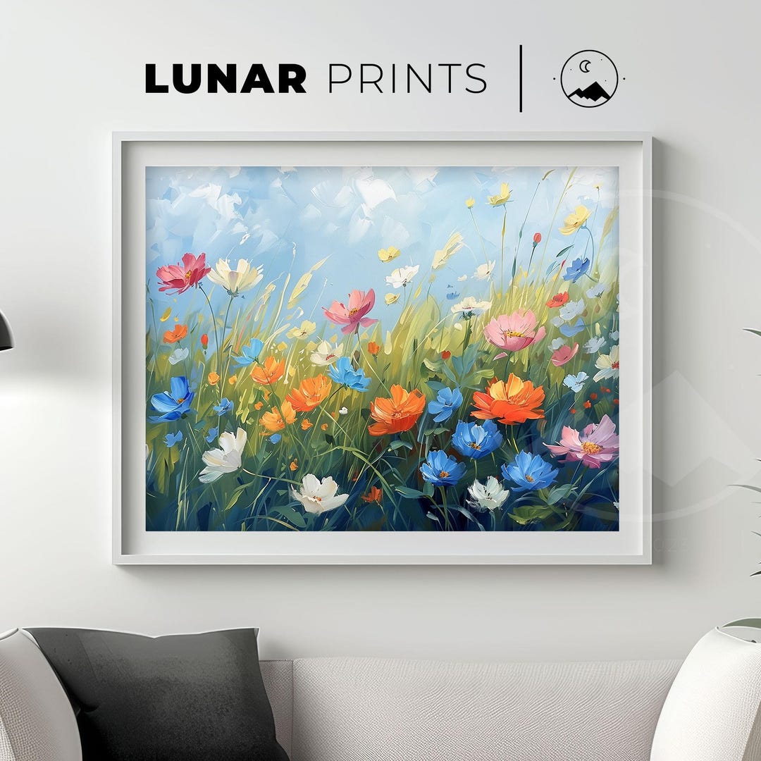 Spring Wildflower Art Print | Spring Decor | Vintage Flower | Easter ...