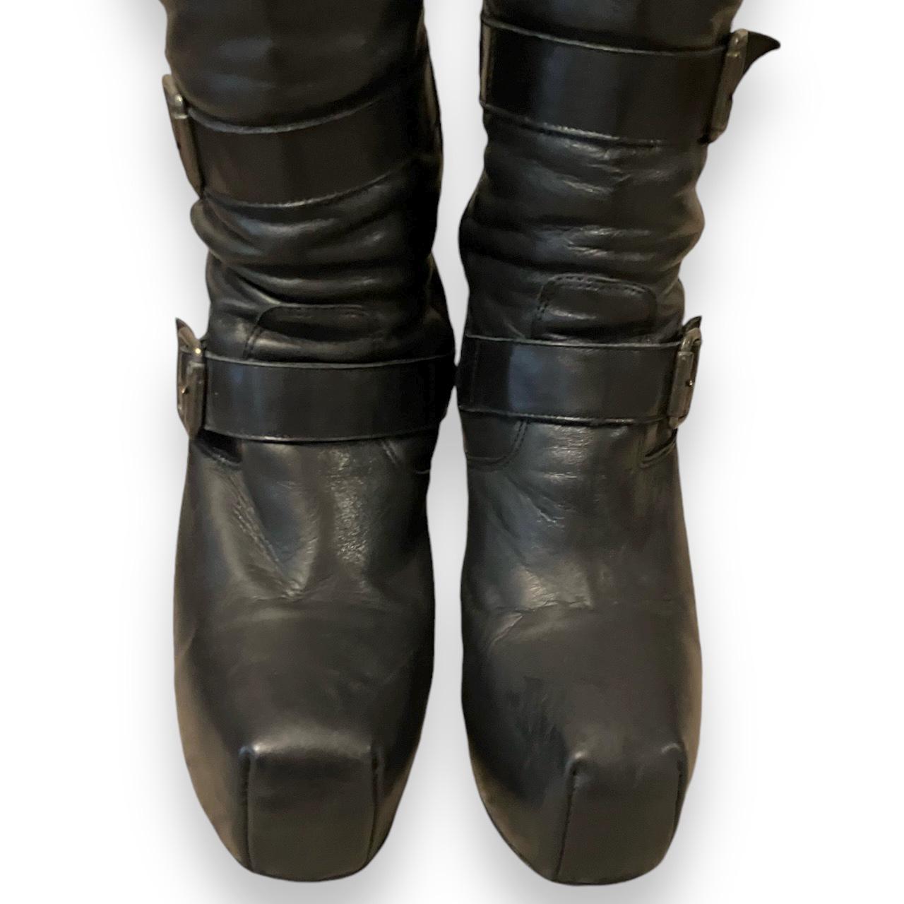 Buffalo London Archive 90s Platform Boots Iconic Knee High Leather