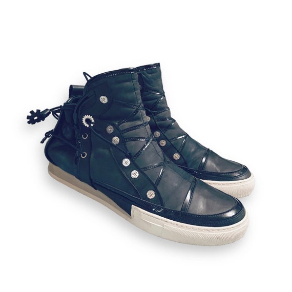 靴 90s marithe francois girbaud lether shoe Iconic Y2K Marithé François Girbaud Archive Leather Sneakers