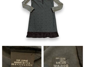 cop.copine France製y2kFairygrange archive Cop Copine Archive Dress 90s Français Designer Viscose Avant Garde