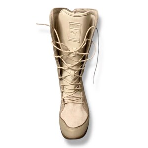 PUMA Ultra rare Y2K Vintage boxing boots Mostro Futuristic 90s 00s Gorpcore Cottagecore Beige Cream Grunge Wrestling Boots Subversive |UK4 image 4