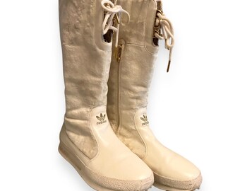 靴 00s adidas MIDIRU HI lace up long boots Adidas Midiru 2000s Boxing Boots 38/39 – darina`s garms