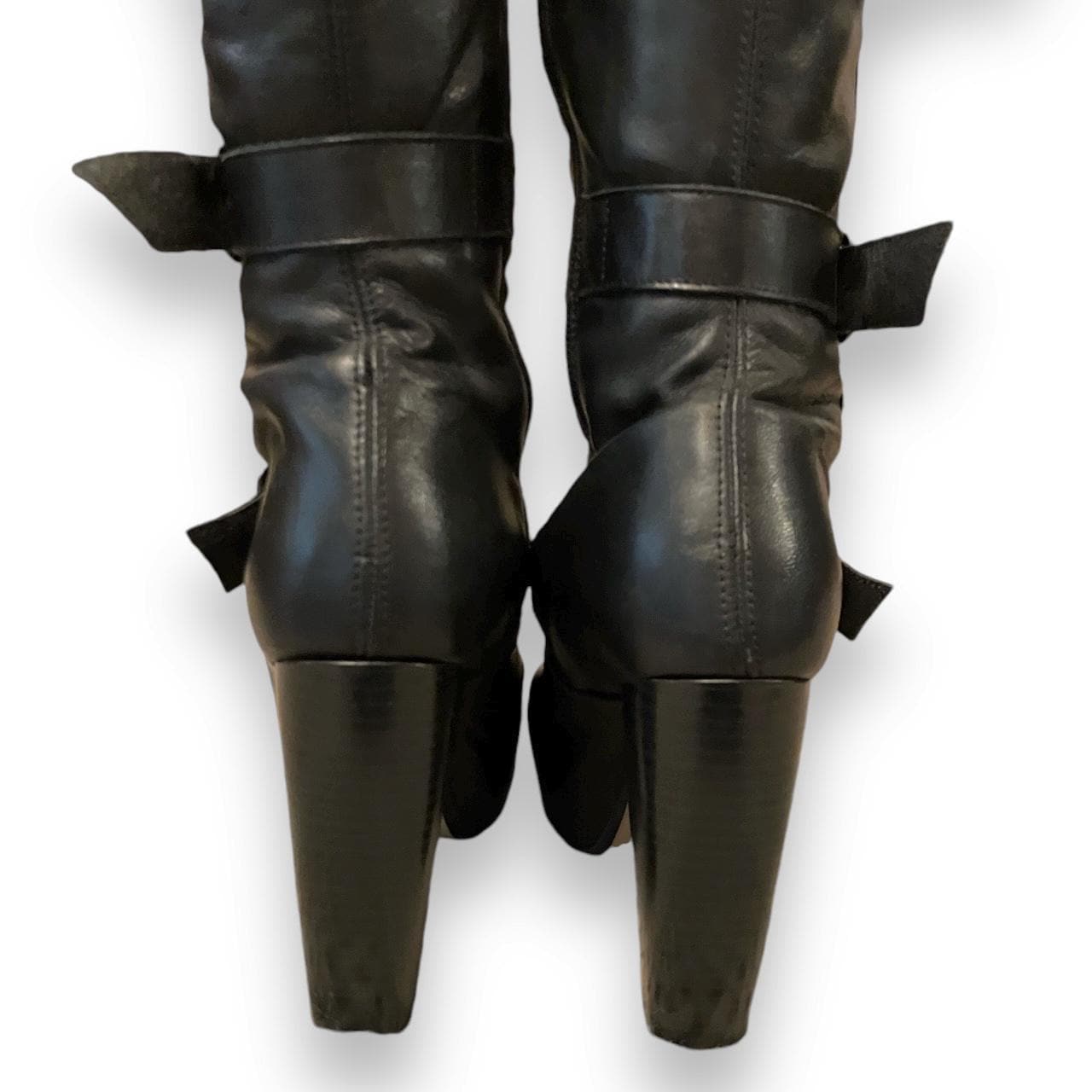 Buffalo London Archive 90s Platform Boots Iconic Knee High Leather