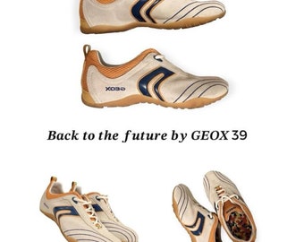Iconic GEOX Leather Vintage Y2K Suede Sneakers 90s 00s Streetwear