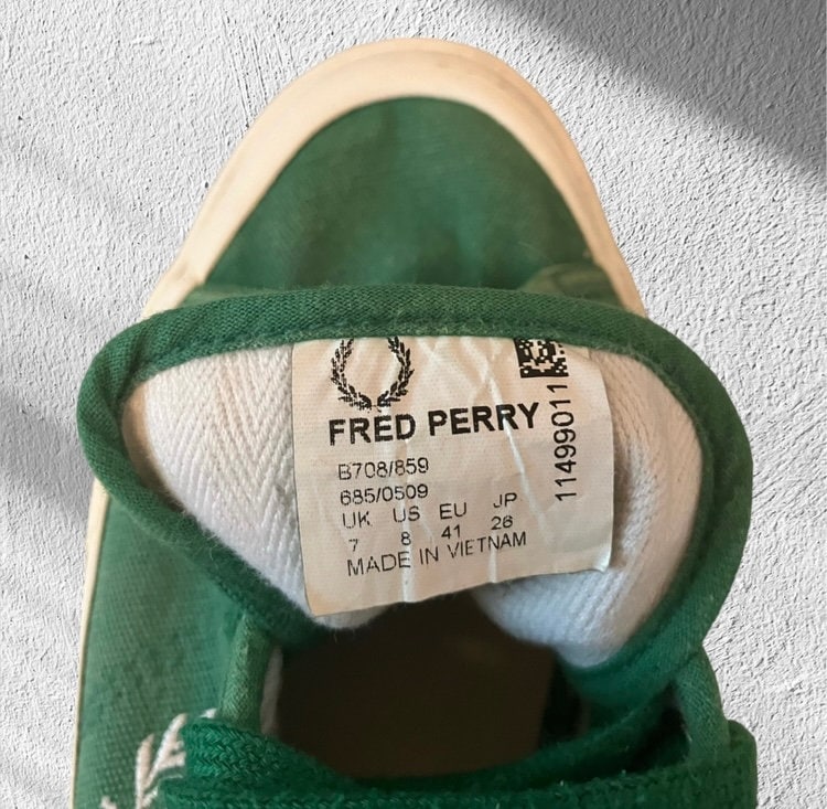 Y2K Fred Perry Men s Iconic Green Trainers UNISEX Opium Drill Sneakers y2k-fred-perry-men-s-iconic-green-trainers-unisex-opium-drill-sneakers